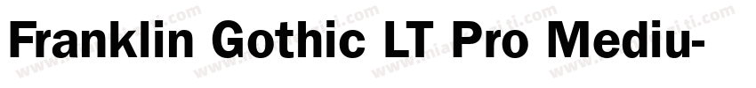 Franklin Gothic LT Pro Mediu字体转换